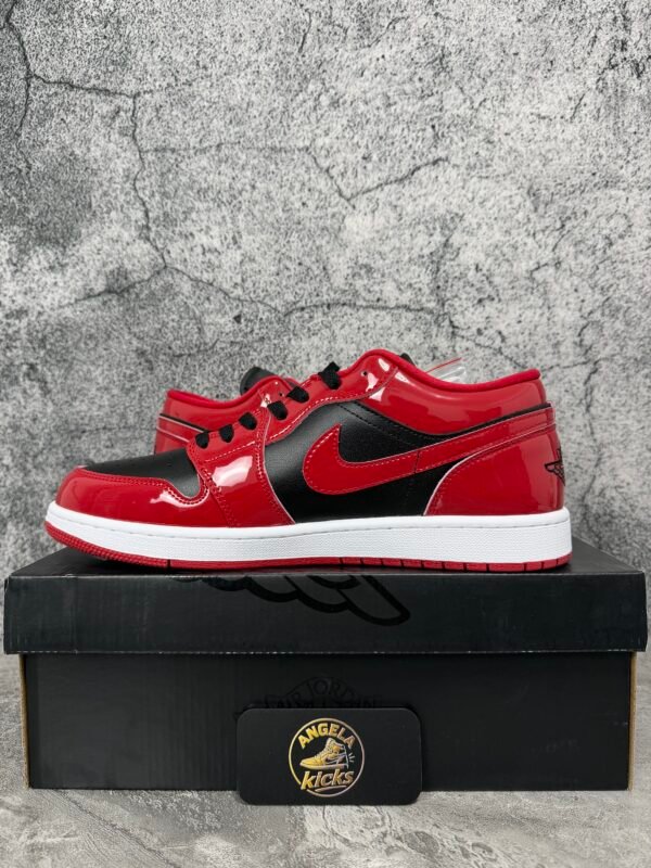 Jordan 1 Low SE Patent Varsity Red Black