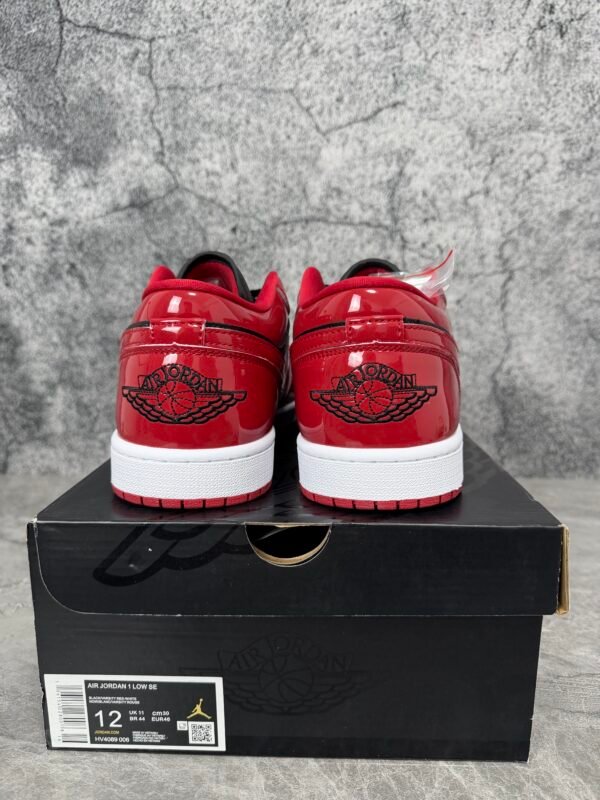 Jordan 1 Low SE Patent Varsity Red Black