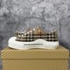 Burberry Vintage Check Cotton Sneakers Archive Beige White