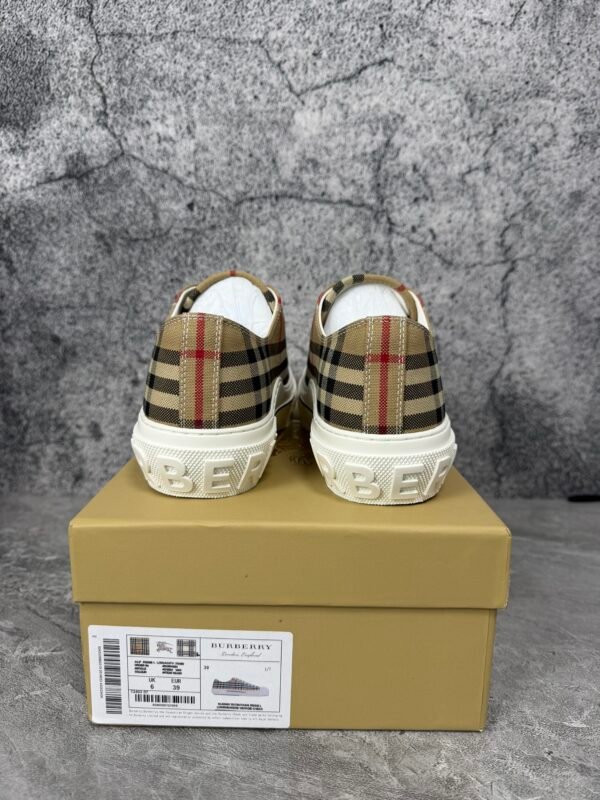 Burberry Vintage Check Cotton Sneakers Archive Beige White