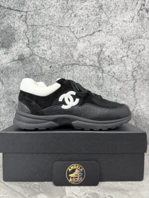 Chanel Low Top Trainer Black White