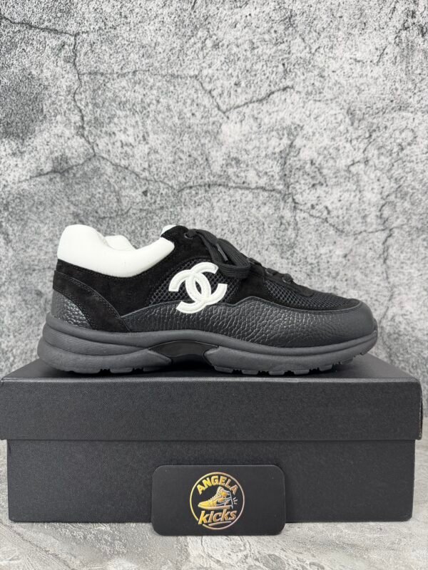 Chanel Low Top Trainer Black White