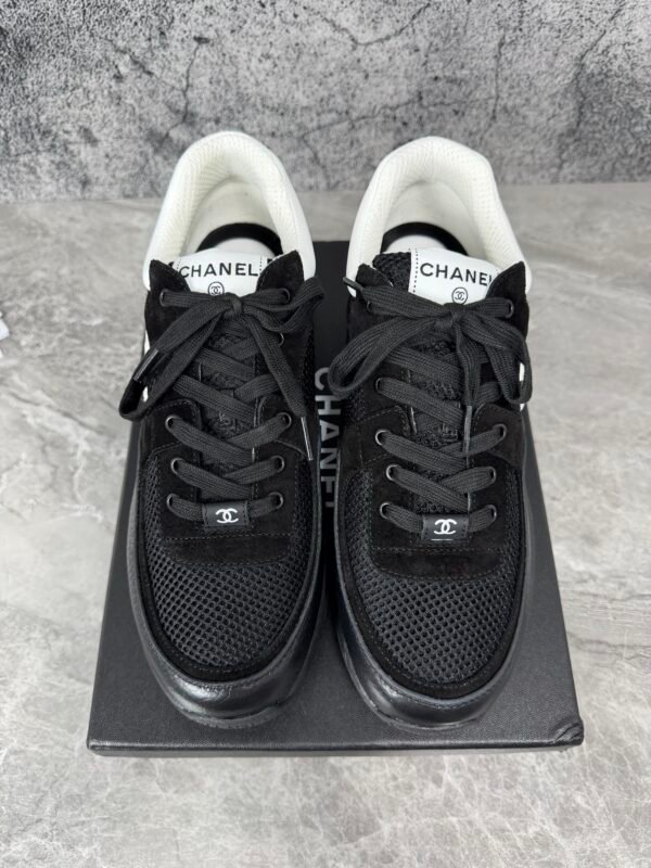 Chanel Low Top Trainer Black White
