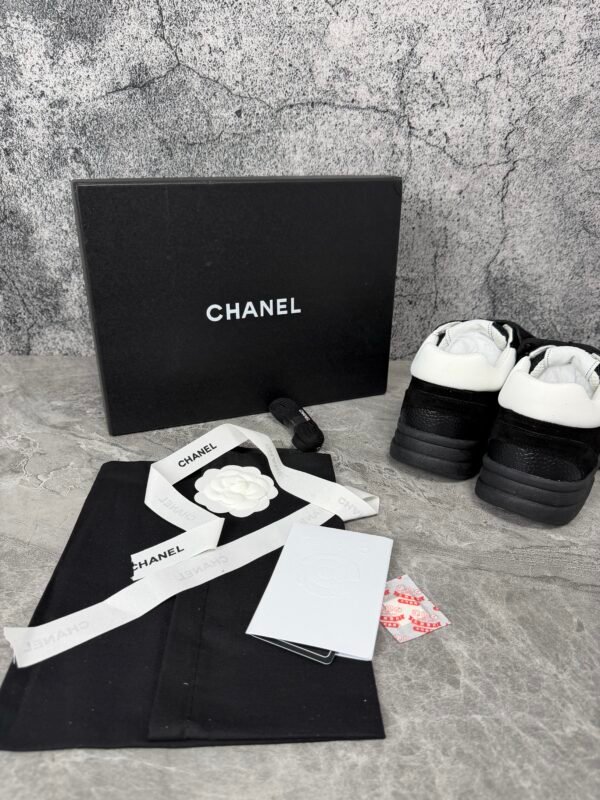 Chanel Low Top Trainer Black White
