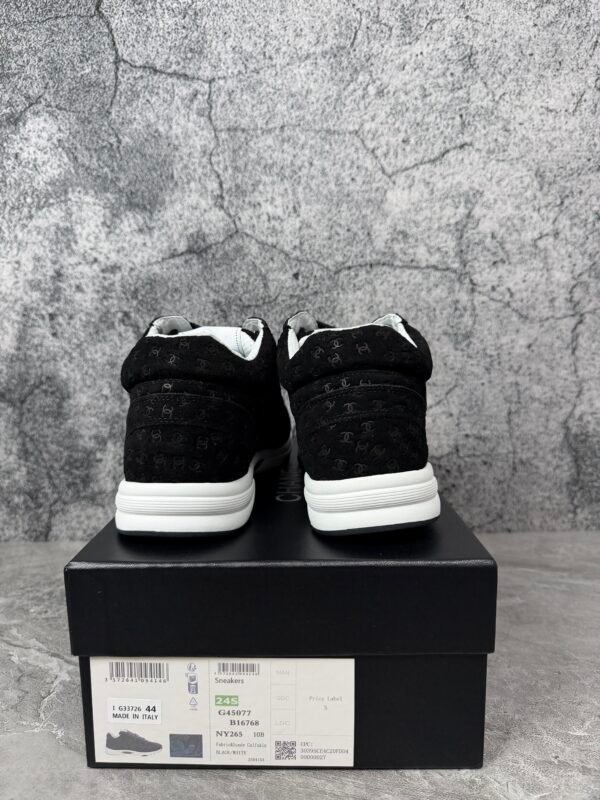 Chanel Suede Trainer Printed CC Black