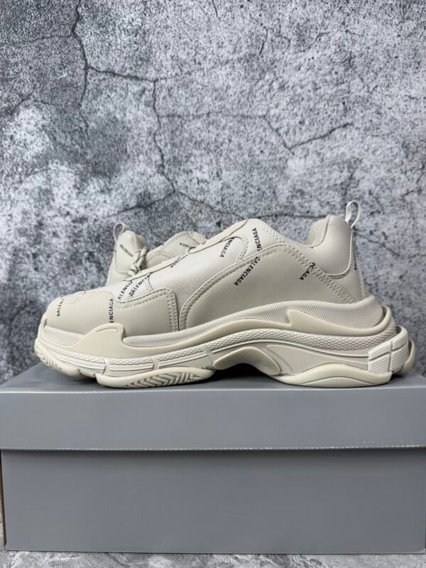 Balenciaga Triple S Beige Faux Leather