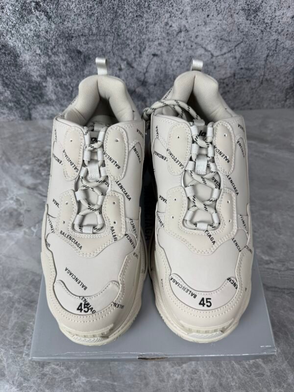 Balenciaga Triple S Beige Faux Leather