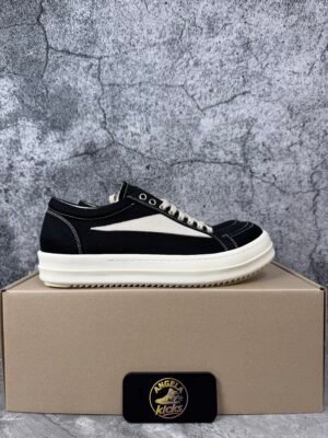 Rick Owens Wmns DRKSHDW Vintage Denim Low 'Black Milk'