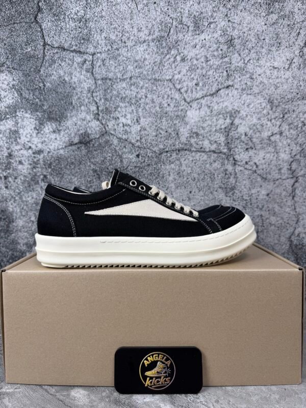 Rick Owens Wmns DRKSHDW Vintage Denim Low 'Black Milk'