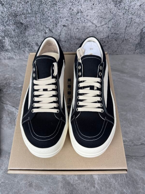 Rick Owens Wmns DRKSHDW Vintage Denim Low 'Black Milk'