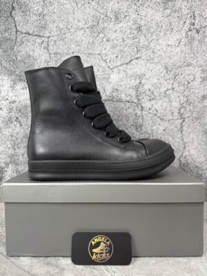 Rick Owens Lido Jumbo Laced Sneaker 'Black'