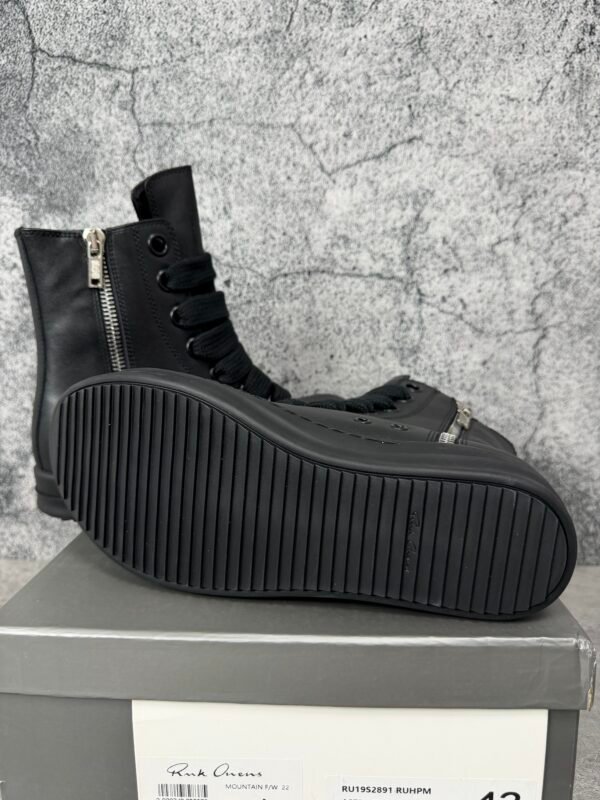 Rick Owens Lido Jumbo Laced Sneaker 'Black'