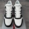 Prada Downtown Low Top Sneakers Leather White Black