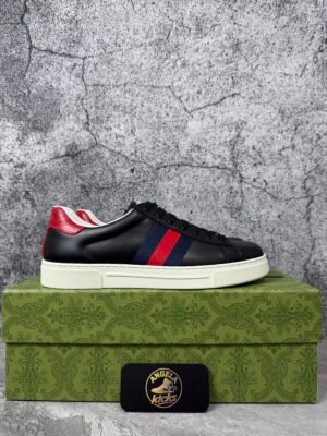 Gucci Ace Web Black Navy Red