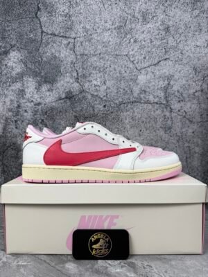 Jordan 1 Retro Low OG SP Travis Scott Sail Tropical Pink