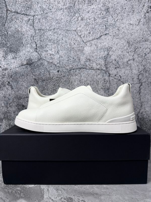Zegna Deerskin Triple Stitch White