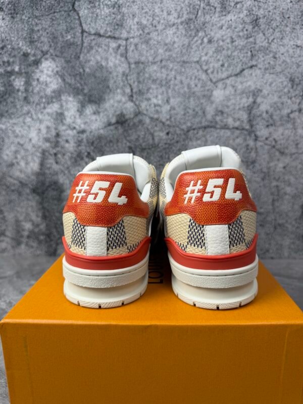 Louis Vuitton LV Trainer Damier White Orange