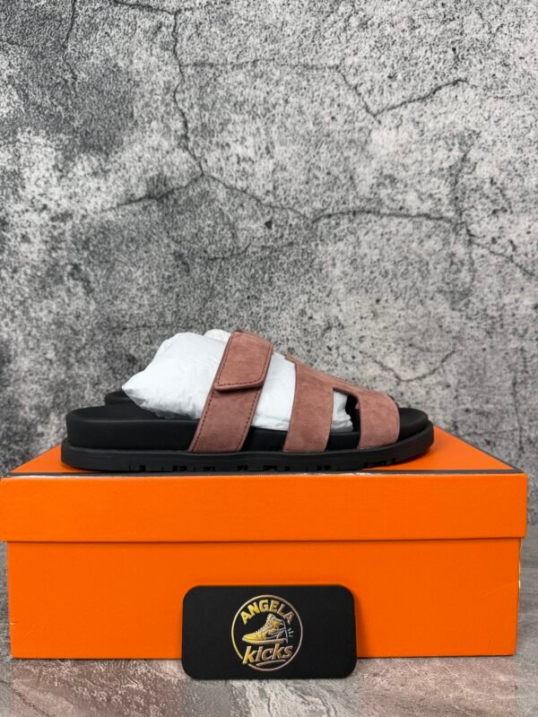 Hermes Chypre Sandal Rose Antique Suede Goatskin