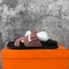 Hermes Chypre Sandal Rose Antique Suede Goatskin