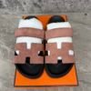 Hermes Chypre Sandal Rose Antique Suede Goatskin