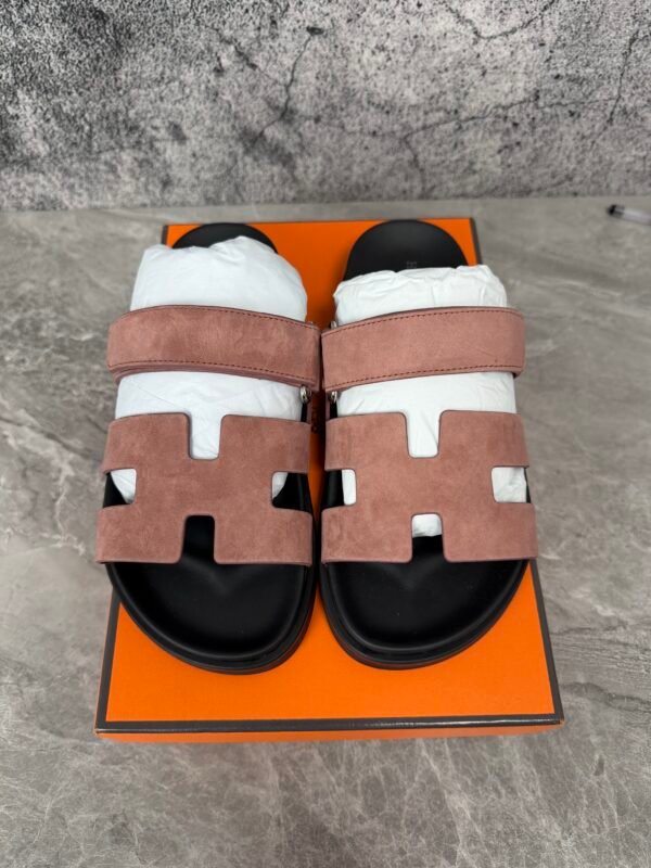 Hermes Chypre Sandal Rose Antique Suede Goatskin