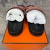 Hermes Chypre Sandal Rose Antique Suede Goatskin