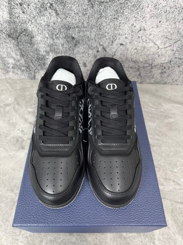 Dior B27 Low Black Dior Oblique Galaxy Leather Grey