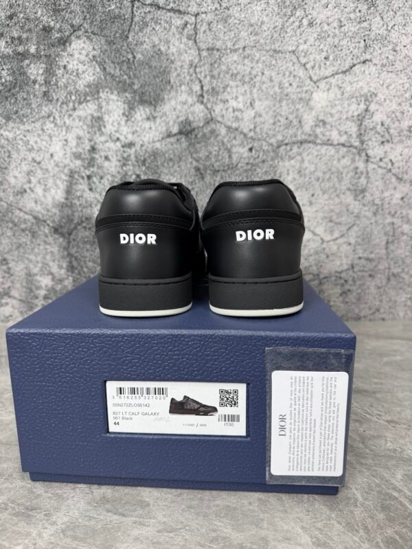 Dior B27 Low Black Dior Oblique Galaxy Leather Grey