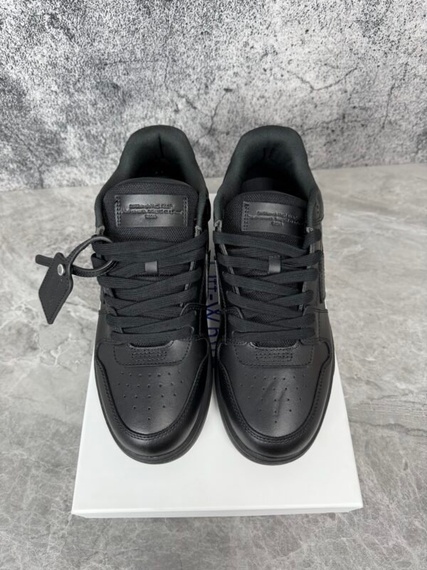 OFF-WHITE Out Of Office OOO Low Tops Triple Black