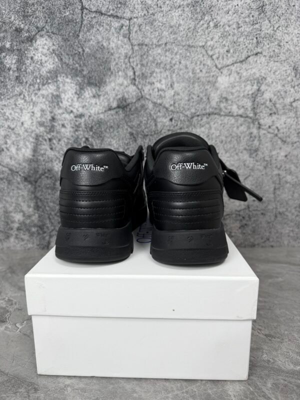 OFF-WHITE Out Of Office OOO Low Tops Triple Black