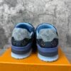 Louis Vuitton LV Trainer Blue Patchwork Monogram Denim