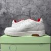 OFF-WHITE Out Of Office "OOO" Low Tops For Walking White White Red FW21