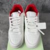 OFF-WHITE Out Of Office "OOO" Low Tops For Walking White White Red FW21