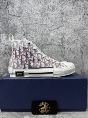 Dior B23 High Top Red Blue Oblique