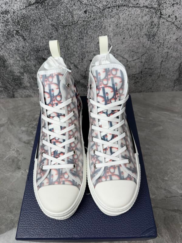 Dior B23 High Top Red Blue Oblique