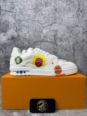 Louis Vuitton x Yayoi Kusama Trainer White Print