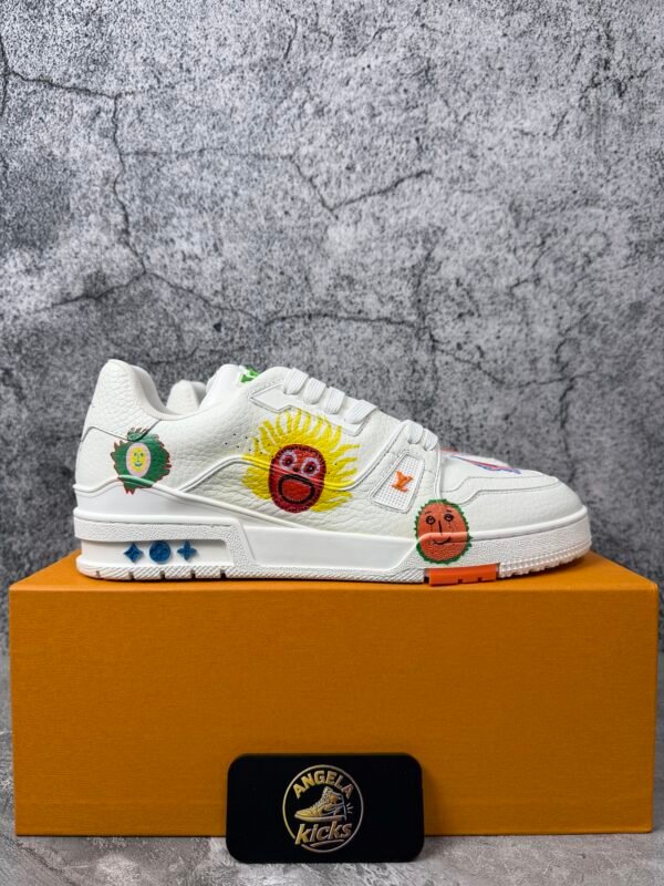 Louis Vuitton x Yayoi Kusama Trainer White Print