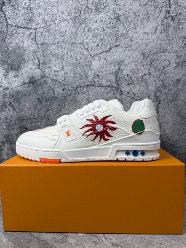 Louis Vuitton x Yayoi Kusama Trainer White Print