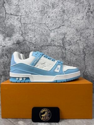 Louis Vuitton Trainer Low White Sky Blue