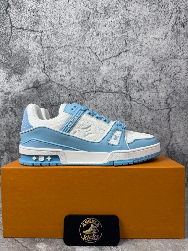 Louis Vuitton Trainer Low White Sky Blue