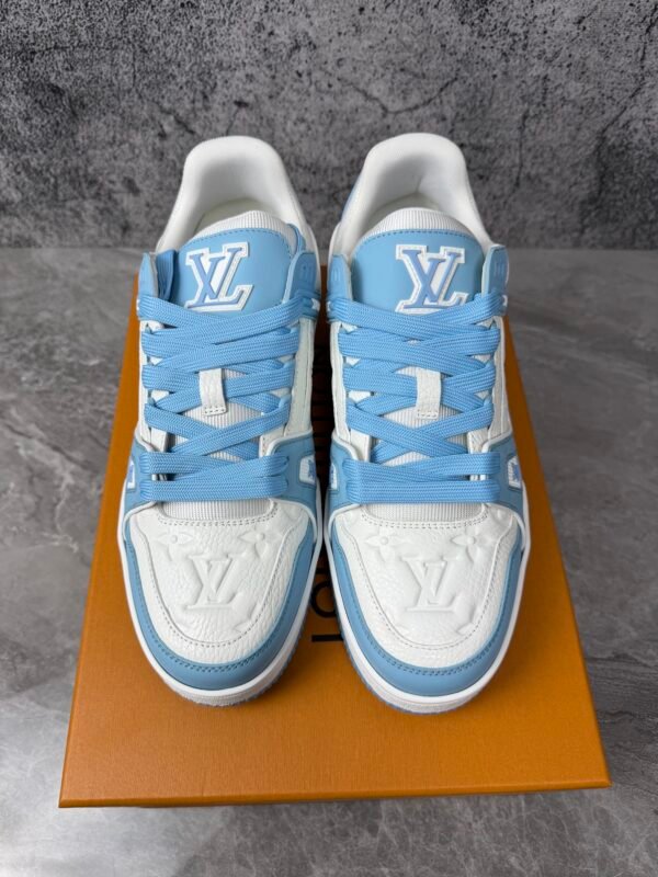 Louis Vuitton Trainer Low White Sky Blue