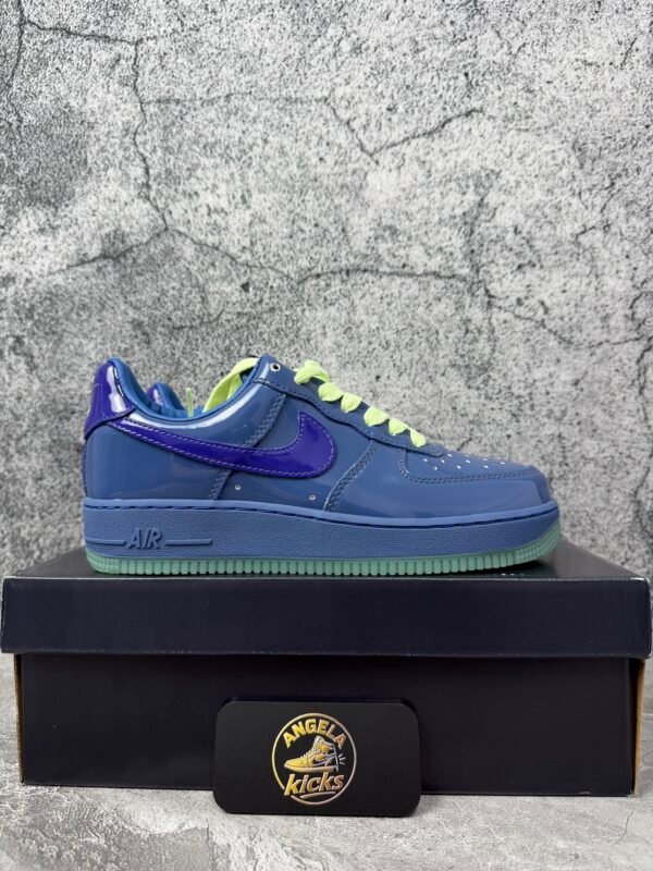 Nike Air Force 1 Low Patent Leather Mystic Navy Grape Ice