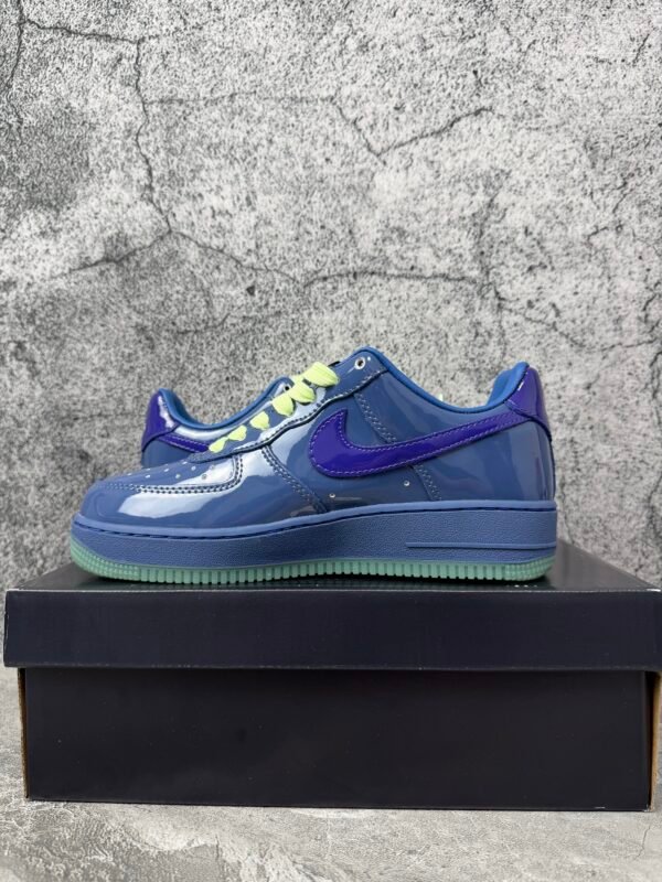Nike Air Force 1 Low Patent Leather Mystic Navy Grape Ice