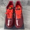 Nike Air Force 1 Low Patent Leather Dark Team Red Safety Orange