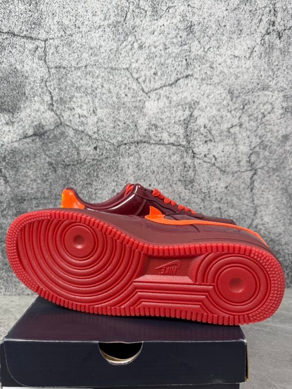 Nike Air Force 1 Low Patent Leather Dark Team Red Safety Orange