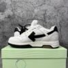 OFF-WHITE Out Of Office OOO Low Tops White Black