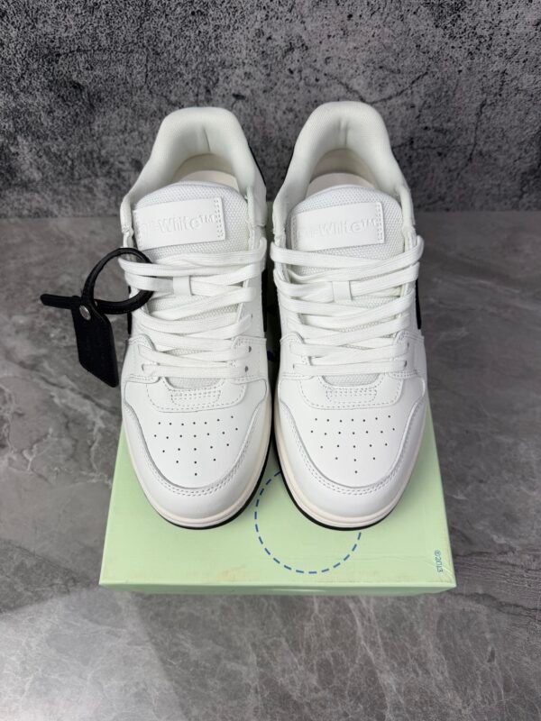 OFF-WHITE Out Of Office OOO Low Tops White Black