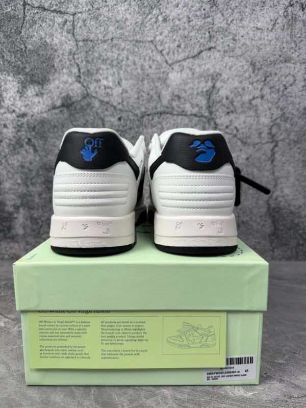 OFF-WHITE Out Of Office OOO Low Tops White Black