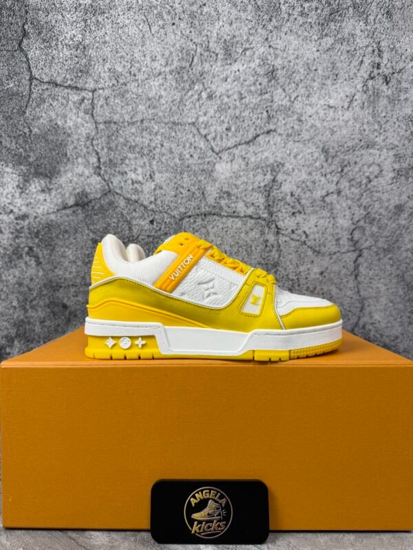 Louis Vuitton Trainer Yellow White Monogram