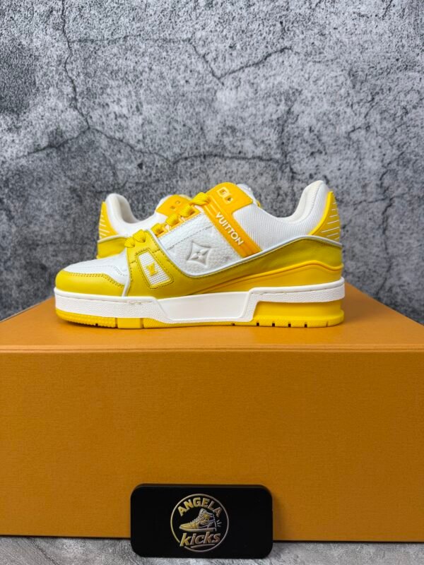 Louis Vuitton Trainer Yellow White Monogram